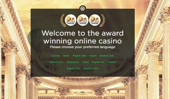 Mr Green Casino screenshot