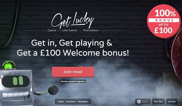 Get Lucky Casino Screenshot