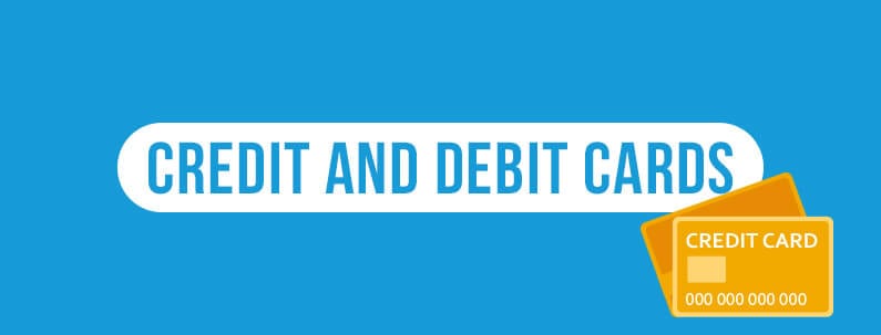 Pagamentos de cassino online - Cartões de Crédito e Débito