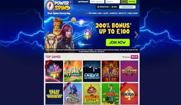 Powerspins Casino Screenshot