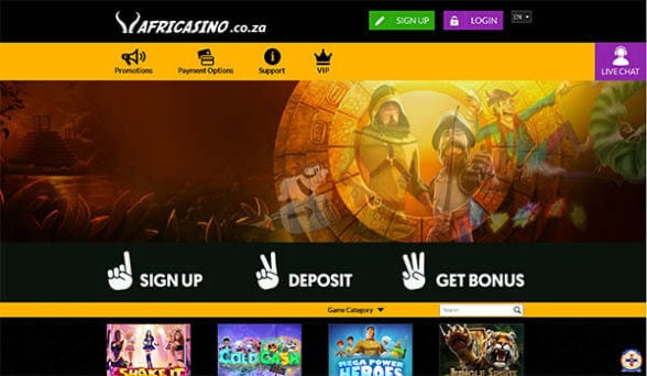 AfriCasino screenshot